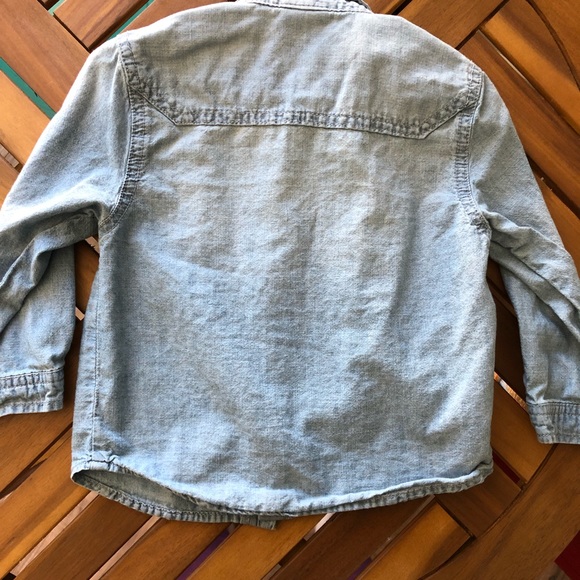 Zara Kids Denim Chambray Shirt - Picture 3 of 5